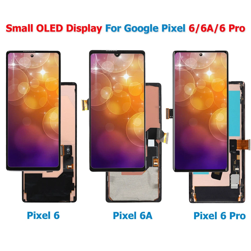 OLED LCD Display Touch Screen Assembly Replacement For Google Pixel 6 6A 6 Pro - Image 1 of 1