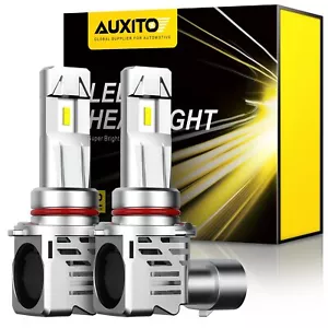 AUXITO 9005 HB3 LED Headlight Bulbs Kit Super Bright White 6500K Canbus No Error - Picture 1 of 12