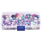 Pearl Beads Round Beads Smooth 340 PCS Glass Pearl Beads Mixed Color Brand New