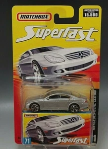 2006 MATCHBOX #71 MERCEDES BENZ CLS 500 SILVER SUPERFAST L.E NIB CONDITION - Picture 1 of 3