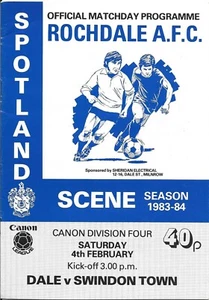 1983-84 Rochdale v Swindon Town - Picture 1 of 1