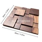 Natural Black Walnut 3Dart Wall Stickers Wood Background Panel Home Office Decor