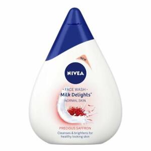 NIVEA Face Wash, Milk Delights Precious Saffron, Normal Skin, 100ml X1