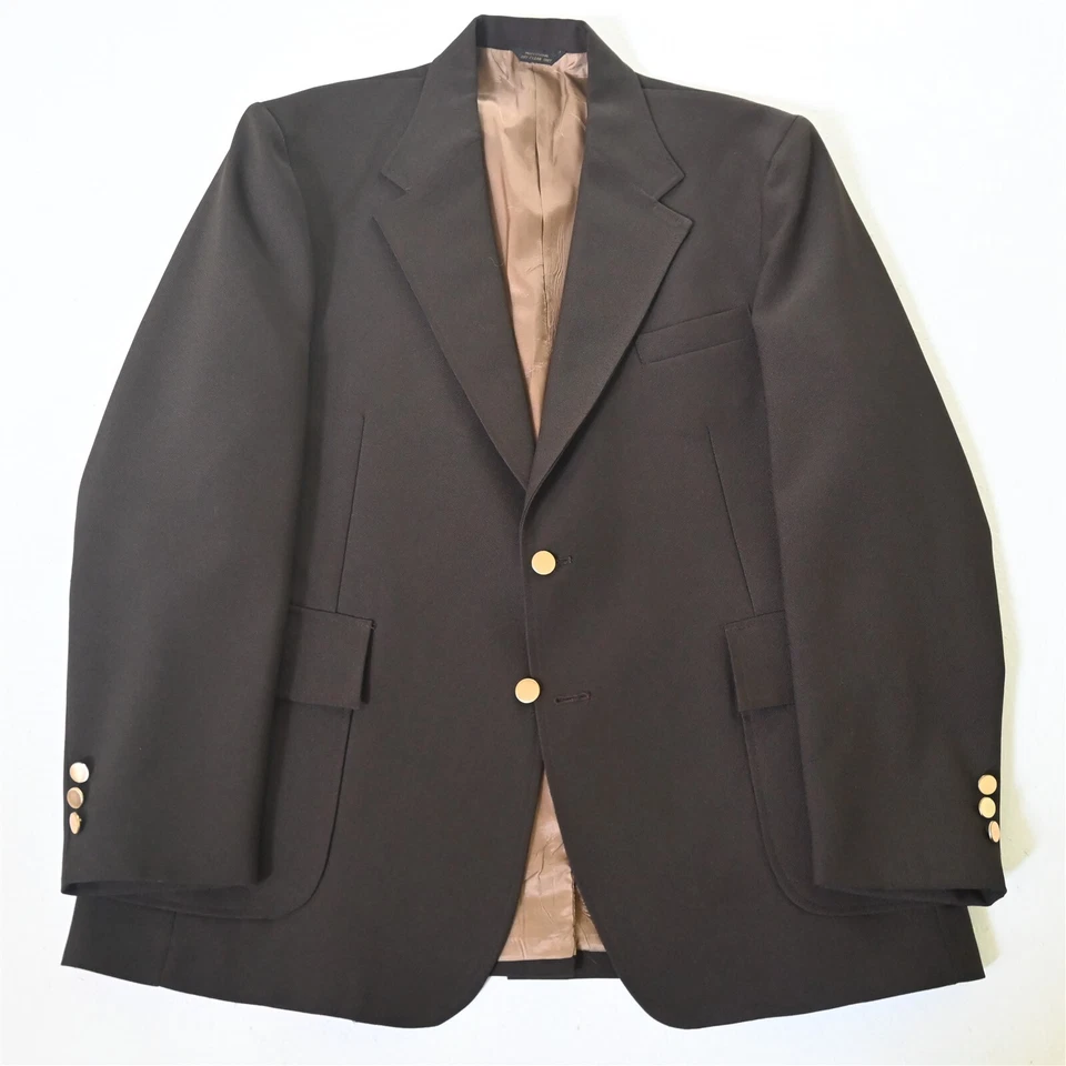 Levi's 46L коричневый хопсак золотой кнопка мужской блейзер костюм куртка спортивное пальто - Изображение 1 из 4