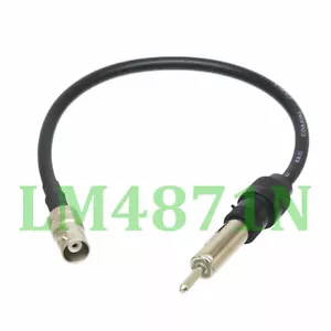 BNC jack to DIN plug Car audio radio AM FM CD DVD Aerial antenna RG58 10" Cable - Picture 1 of 1