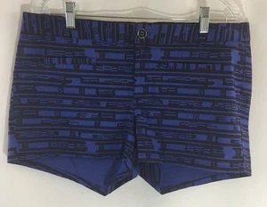 Women's GAP Blue black Print Shorts Sz 12 EUC (PXFUH) - Picture 1 of 5