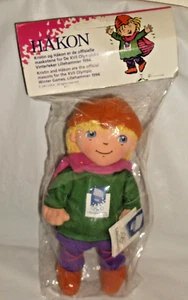Neu in Verpackung Hakon 7,5 Zoll Stoff Maskottchen Puppe 1994 Lillehammer Olympische Spiele - Bild 1 von 2