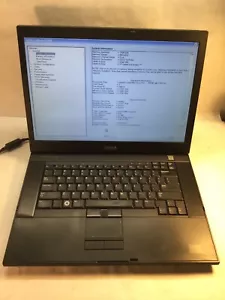 Dell Latitude E6500 15" Laptop Intel Core 2 Duo P8700 @ 2.53 GHz -BOOTS- MZ - Picture 1 of 6