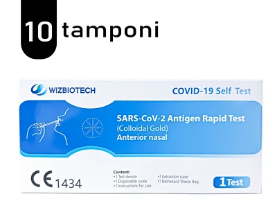 10 tamponi tampone nasale sars-cov-2-covid 19 WIZBIOTECH scadenza 2026-09-02 - Immagine 1 di 3
