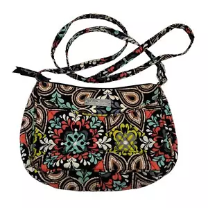 Vera Bradley Umhängetasche blau braun rot Print Sierra Print Muster - Bild 1 von 9
