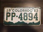 Good Solid Original 1963 Colorado License Plate See My Other Plates