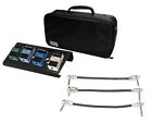 Gator GPB-LAK-1 Black Small pedal board w/ bag + Gator Patch Cable 3 Pack