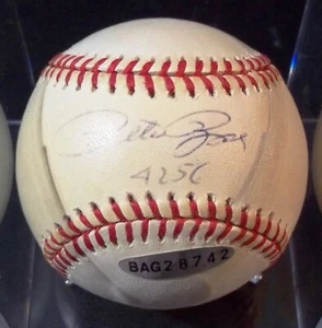 JSA Cert Autograph UDA Baseball Inscribed "4256" Pete Rose Auto Pete Rose Signed - Picture 1 of 11