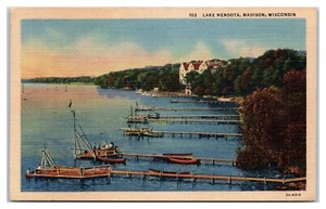 Lake Mendota in Madison Wisconsin Postkarte - Bild 1 von 2