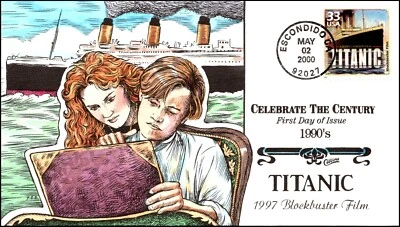 Scott 3191l 33 Cents Titanic Movie Collins Hand Painted FDC - Image 1 of 2