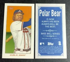 2020 Topps 206 T206 T-206 Series 5 POLAR BEAR (PR 33) RONALD ACUNA JR. Braves - Picture 1 of 1