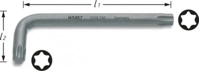 Hazet Destornillador Angular Torx Interior Profil - 26.5MM 2115-T27 - Imagen 1 de 3