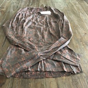 Rick Owens Lilies T-Shirt Size 44 in Burnt Pink/Silver - Picture 1 of 4