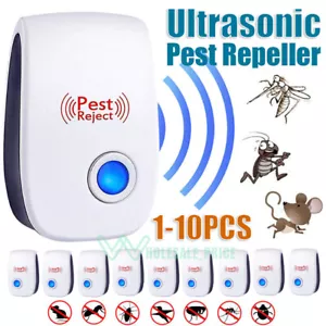 Ultrasonic Pest Insect Rodent Repeller Electronic Indoor Mice Rat Cockroach Bug - Picture 1 of 31