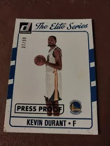 2016 KEVIN DURANT DONRUSS ELITE PRESS PROOF CARD /99 CONDITION ISSUES WARRIORS - Picture 1 of 2