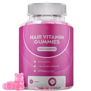 Hair Growth Vitamin Gummies for Women, Men - Biotin for Fuller Healthier Hair - Picture 1 of 10