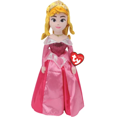 Juguete de peluche Ty Beanie Buddies princesa Disney AURORA Bella Durmiente 18" Foto 1 de 3