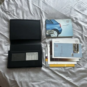 GENUINE AUDI A3 96-03 OWNERS MANUAL HANDBOOK WALLET AUDIO MANUAL PACK - Picture 1 of 4