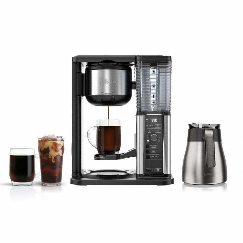 Ninja CM305 Hot and Iced Coffee Maker - Silver