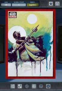 Star Wars Card Trader - Digital Legendary Chrome Galaxy Red Tusken 5cc - Bild 1 von 2