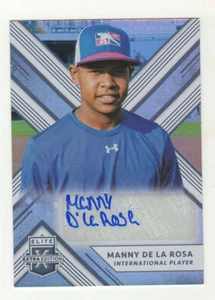 MANNY DE LA ROSA AUTOGRAMM 2018 PANINI ELITE EXTRA EDITION SIGNED - Bild 1 von 2