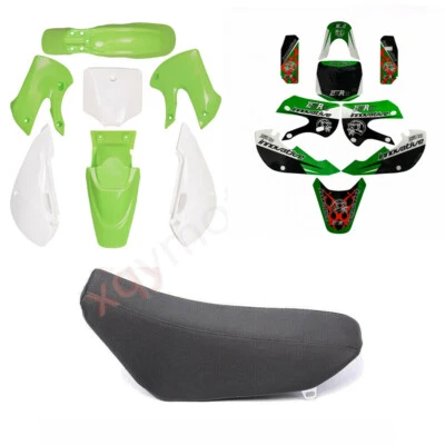 Kit de guardabarros de plástico adhesivo asiento para KLX 110 KLX110 KX65 Kawasaki DRZ110 pit bike Foto 1 de 4