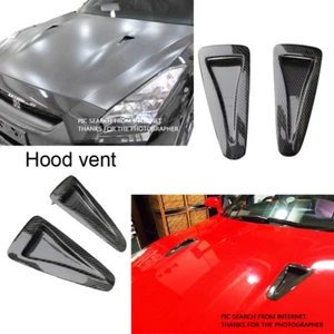 Kits de conductos de ventilación de campana de fibra de carbono 2 piezas para campana de ventilación de aire para Nissan GTR R35 - Imagen 1 de 6