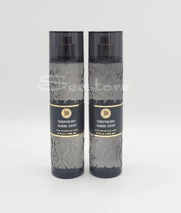 Bath & Body Works Midnight Addiction Fragrance Body Mist Spray 8 oz Set of 2 - Picture 1 of 3