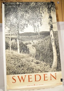 50er Jahre Schweden Reiseplakat - Bild 1 von 1