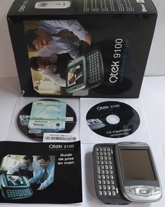 Téléphone Portable HTC Qtek 9100 à Clavier Coulissant Testé Fonctionnel - Imagen 1 de 21