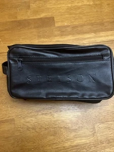Bolsa de afeitado de cuero para artículos de tocador de viaje Stetson aseo - Imagen 1 de 6