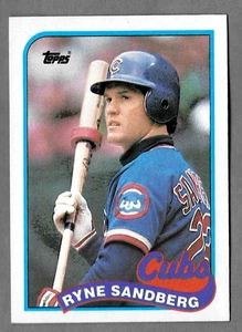 Ryne Sandberg 1989 Topps Baseball!!! Karte #360 Würfel - Bild 1 von 2