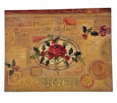 Lang Graphics Noel Rose Elizabeth King Brownd 2002 Christmas Cards Set of 12 - Image 1 of 4