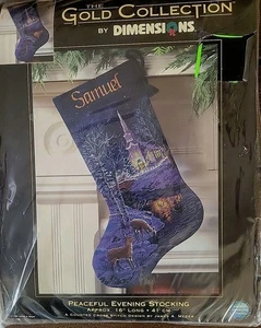 Kit punto de cruz noche pacífica colección oro dimensiones #8681 - Imagen 1 de 4