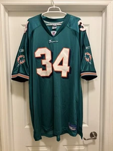 Ricky Williams Miami Dolphins Authentic Jersey Reebok Mens 58 - Picture 1 of 16