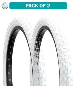 Pack of 2 Kenda K50 Tire 24 x 2.124 Clincher Wire White 22tpi BMX Bike - Picture 1 of 2