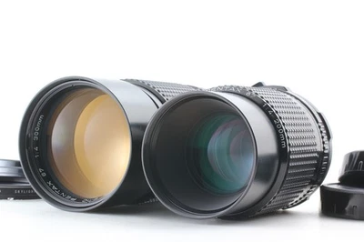 2Lens [Exc+5] Pentax SMC P 200mm 300mm f4 Late lens for 6x7 67 II From JAPAN - Image 1 of 4
