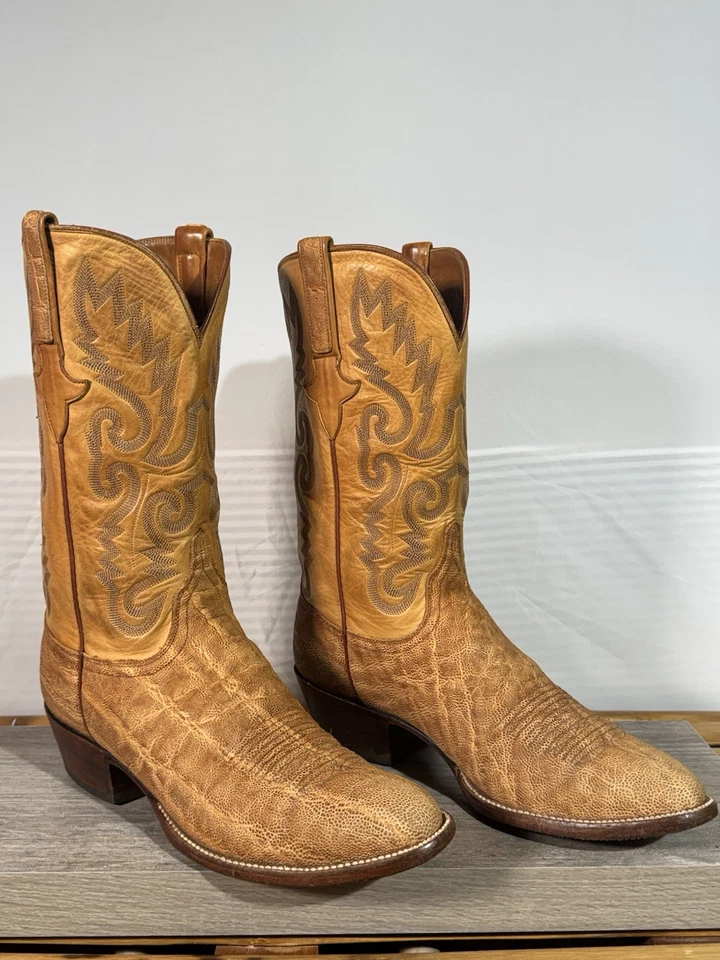 Botas de Vaquero Exóticas Lucchese Classics Hechas a Mano Para Hombre De Colección Talla 10 D EE. UU. Foto 1 de 4