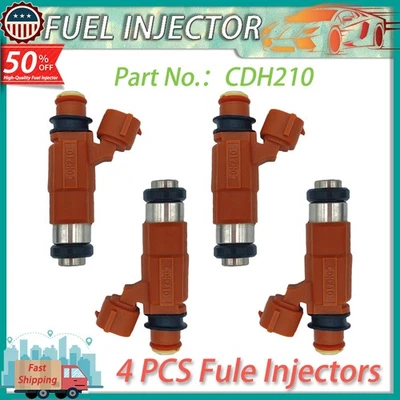 JUEGO DE 4 INYECTORES DE COMBUSTIBLE PARA MITSUBISHI MIRAGE 1.8L 1997-2001 CDH210 880887T EE. UU. Foto 1 de 4