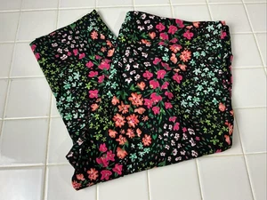 Terra & Sky Women Plus 3X  Floral Capri Leggings Super soft - Picture 1 of 5