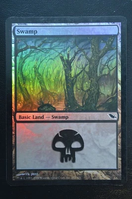 Magic The Gathering MTG SWAMP (292) FOIL Shadowmoor LP Lightly Played - Image 1 of 2