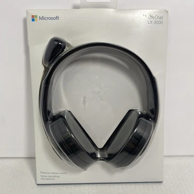 Microsoft LifeChat LX-3000 USB Headset Noise Cancelling Mic New Sealed Box - Image 1 of 4