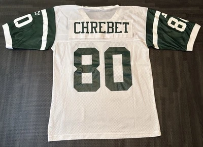 Vintage 90’s Starter Wayne Chrebet #80 New York Jets White Youth S Auto Jersey - Image 1 of 4