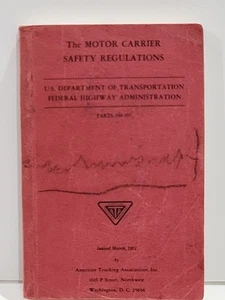 The Motor Carrier Safety Regulations US Department Of Transportation manual 1971 - Imagen 1 de 8