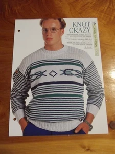 KNITTING PATTERN KNOT CRAZY CLASSIC TO CASUAL CREATIVE NEEDLES *GREAT* - Picture 1 of 1